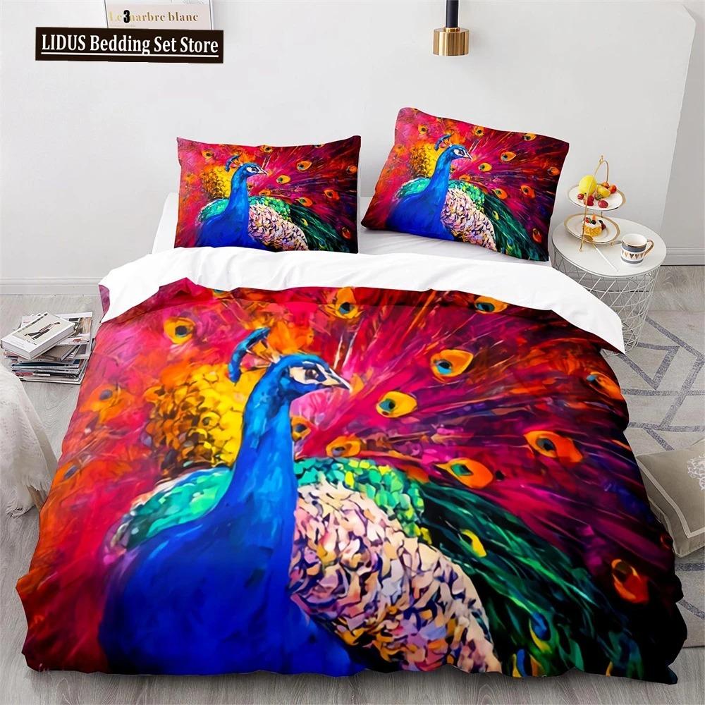 Comforter Oil Painting Pink Cherry Blossoms Tree Flowers Polyester Comforter King Queen Full Size For Girls Boys Kid