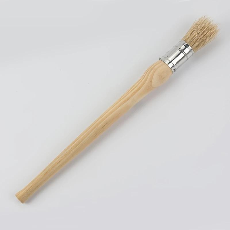 1pc Professional Round Paint Brush for Chalk and Wax - Ideal DIY Folk Art Painting & Waxing Tool