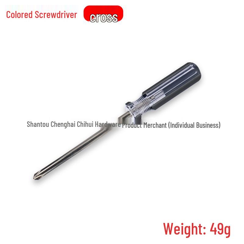 6mm Crystal Screwdriver: Magnetic Phillips & Slotted, Color Strip Design