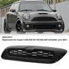2 STuks Voor Motorkap Ventilatierooster Trim Helder Zwart Luchtuitlaat Kap Vervanging Voor BMW Mini Cooper S R56 R55 R57 R58 R59 Motor Trim