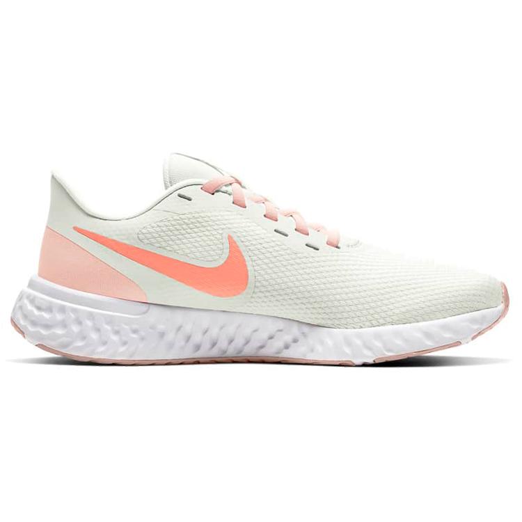 New Nike Revolution 5 'White Orange Pearl' Women's BQ3207-109
