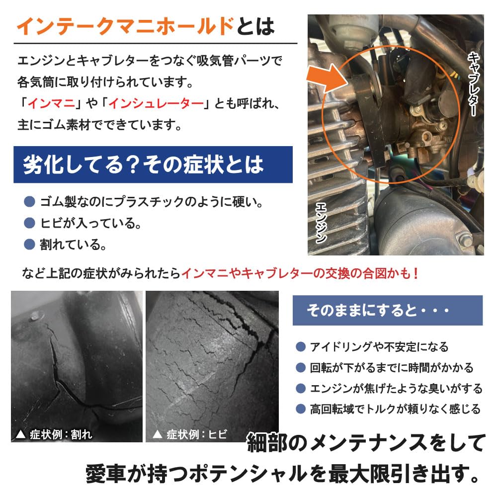 Sací potrubí Yamaha Dragster 400 Dragster 400C DS4 DSC4 4TR XVS400/C Izolátor Inmani