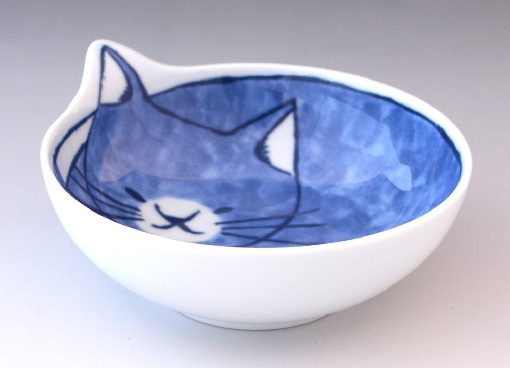 Hasami ware "neco" bowls, set of 4 (wooden box) 303303B600