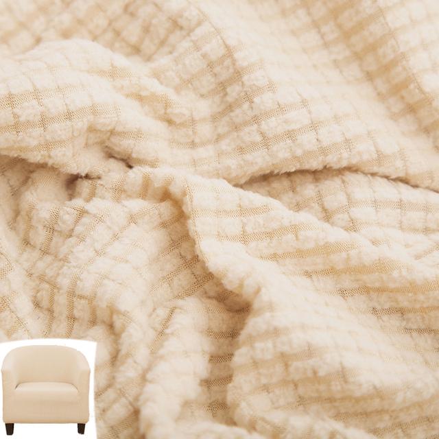 Jacquard Sofa Cover Soft Stretch Polar Fleece Single Seater Club Couch Slipcovers Elastic Armchair Covers Furniture Protector