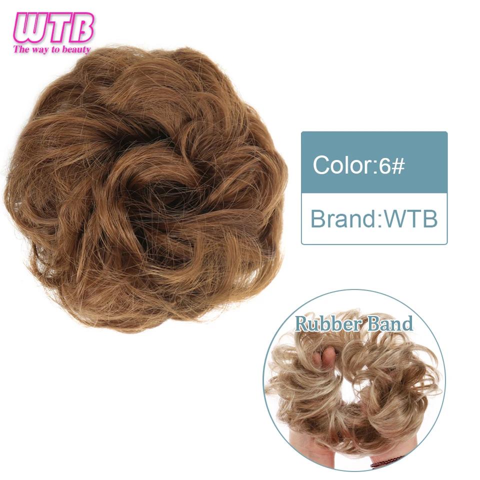 Synthetic Curly Straight Hair Messy Buns Female Hair Rings Fluffy Hair Pans Invisible Natural Seamless Donut Chignon Accessories