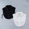 Eleganter Perlen-Falscher Kragen Bequemes Chiffon-Gewebe Abnehmbarer Kragen für Damen Mode Formeller Anlass und Tägliches Tragen