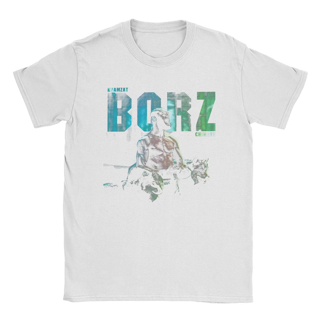 Men Wolf King Khamzat Chimaev Fighting T Shirts Republic of Chechnya Boxing Clothes Novelty Short Sleeve Tees 4XL 5XL T-Shirt