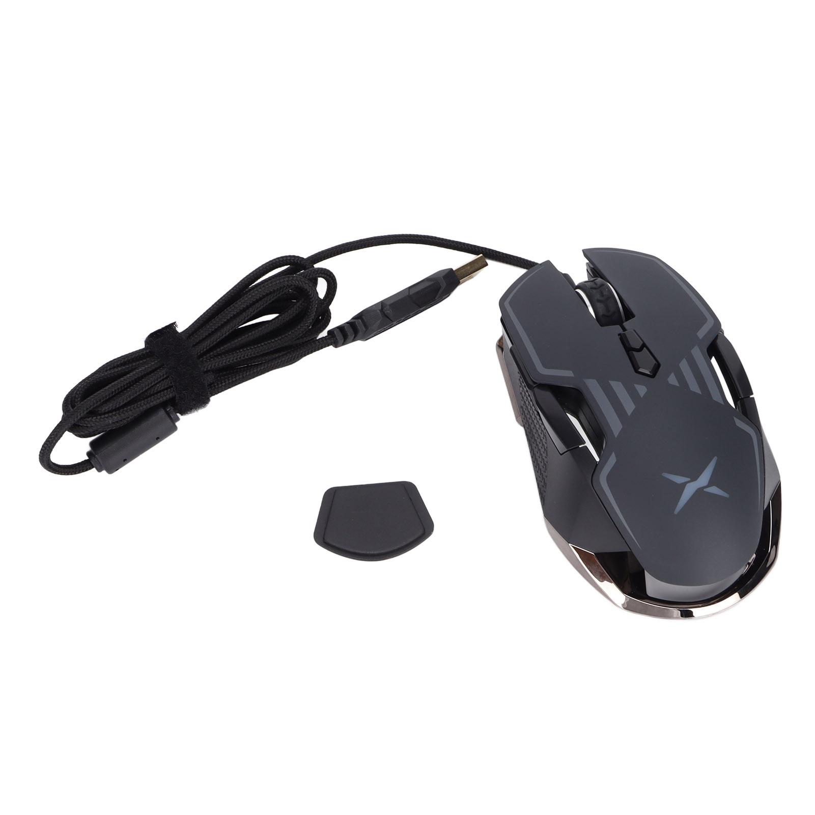 

Игровая мышь с регулируемым DPI, эргономичным дизайном и RGB-подсветкой, легкая и прочная проводная мышь для настольного компьютера