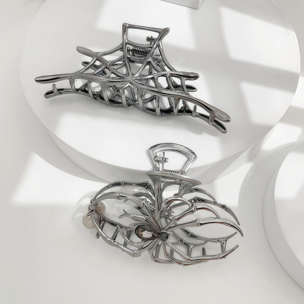 Halloween Legierung Tier Fledermaus Haarklammern Frauen Mädchen Minimalistisch Y2K Metall Haifisch-Klammer Gothic Feiertags-Haarschmuck