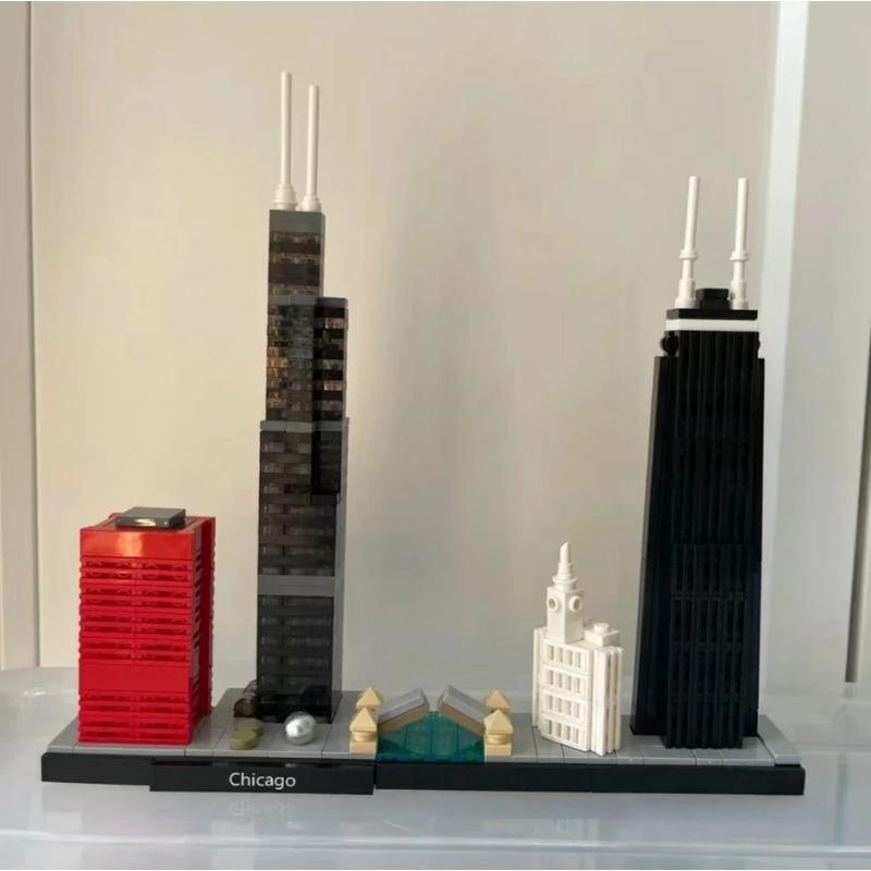 New York Londýn Paříž Dubaj Landmark Panorama města Stavebnice 21052 21044  21028  21034 21032 21027 Stavebnice