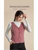 Haosangyuan Warm Mulberry Silk Embroidered Vest for Autumn and Winter