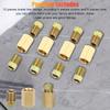 "12pcs 3/16"" (3/8-24 Inverted) Brake Line Fittings & Brass Unions - Durable Brass Construction - For Automotive Repair & Maintenance"