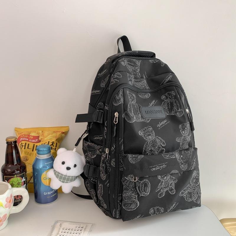 High Value, Small and Fresh Backpack, Girls' Lightweight and Large Capacity, Junior and High School Students' Schoolbags, Trendy and Cool Casual 