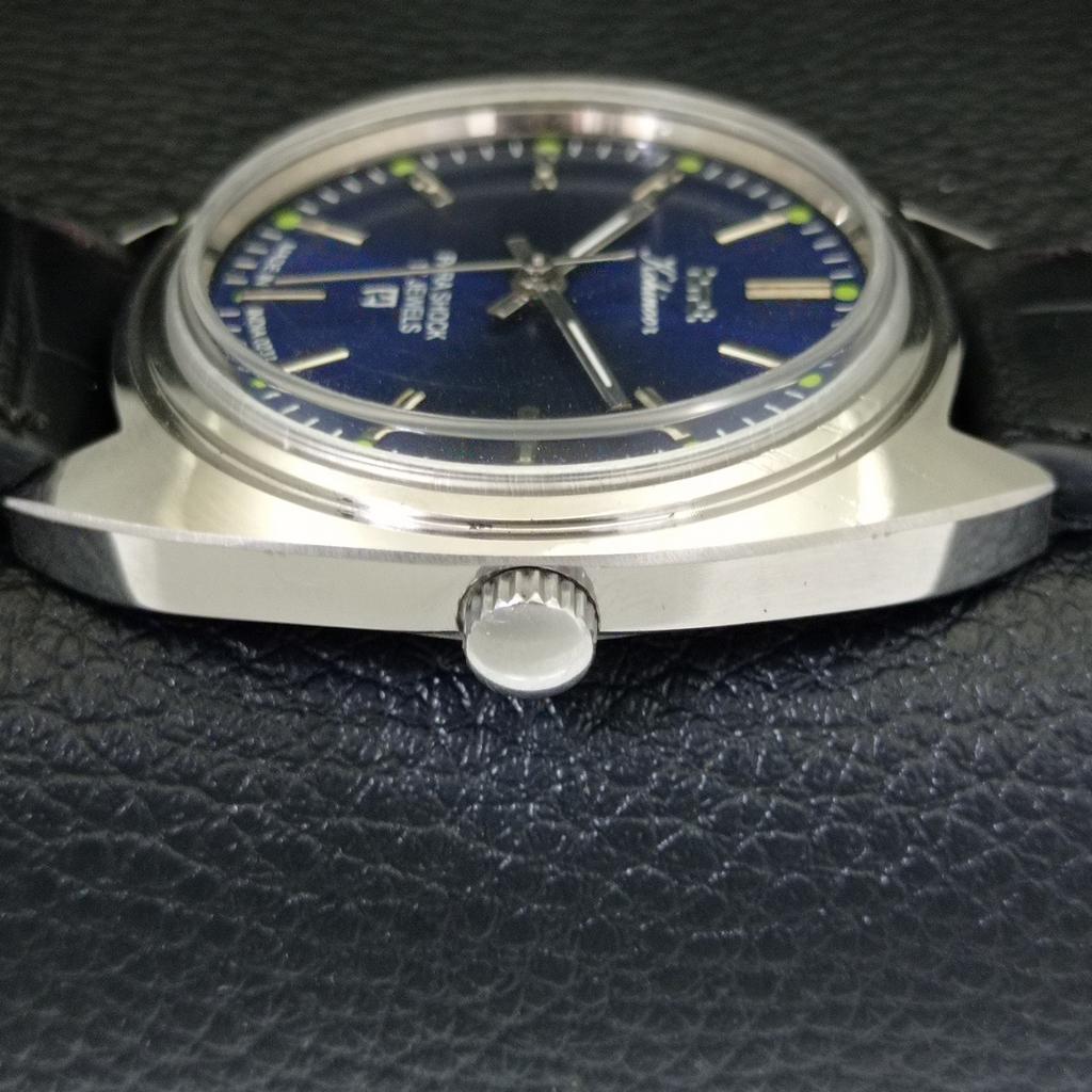 RELOJ VINTAGE DE CUERDA MANUAL HMT KOHINOOR INDIO PARA HOMBRE ESFERA COLOR AZUL a441002-4 HT-a441002