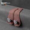 Heart-Shaped Car Seat Back Double Hooks for Hidden Storage