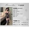 Sexy Lingerie One-piece Stockings Seduction Perspective Passion Suspender Black Silk Hot Bed No-take-off Sexy Plus Size