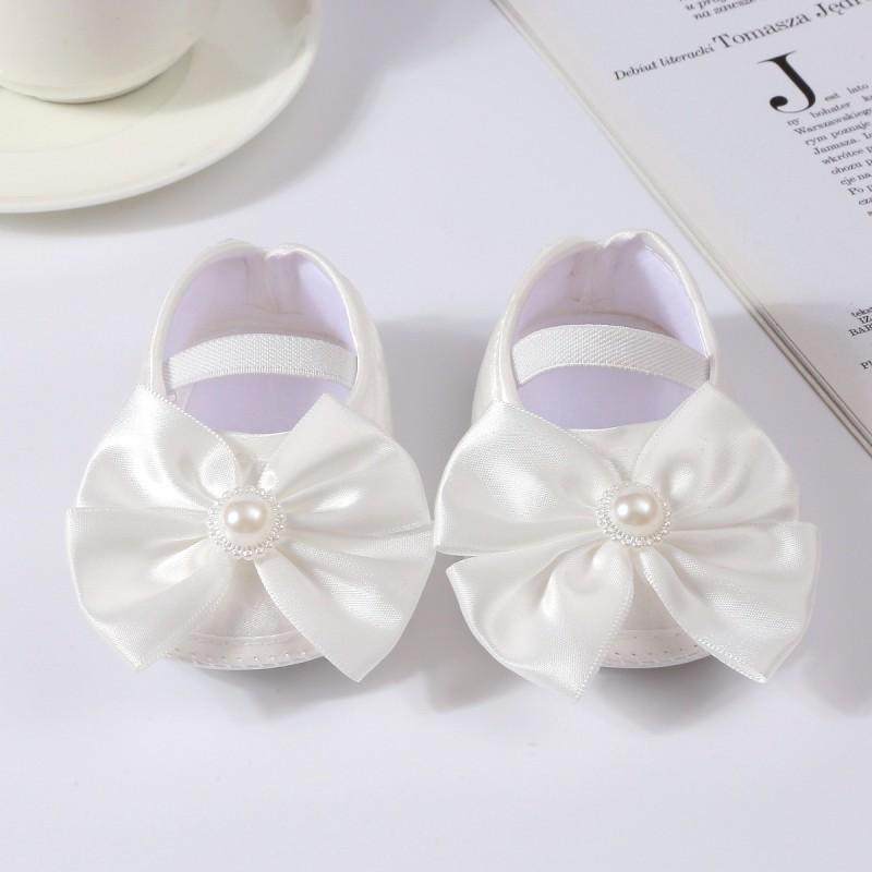 

Детская обувь с украшением из бусин и бантом, туфли принцессы для малышей 0-1 года 13