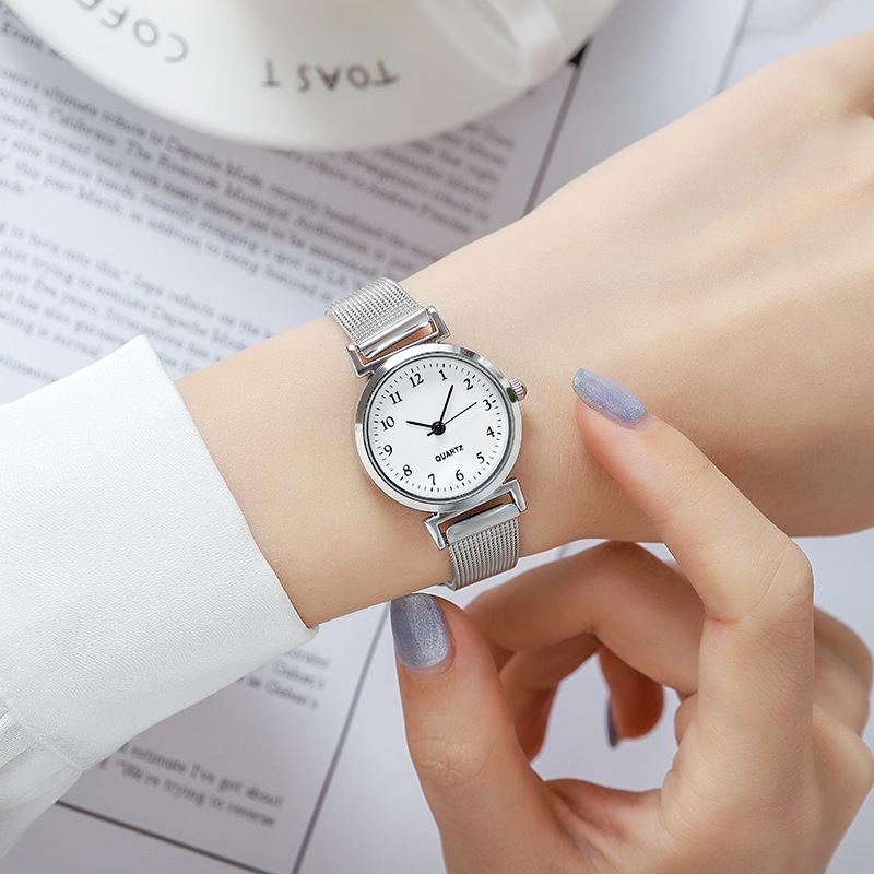Stylish Quartz Watch For Teenagers With Korean Style Design Round Dial Analog Display