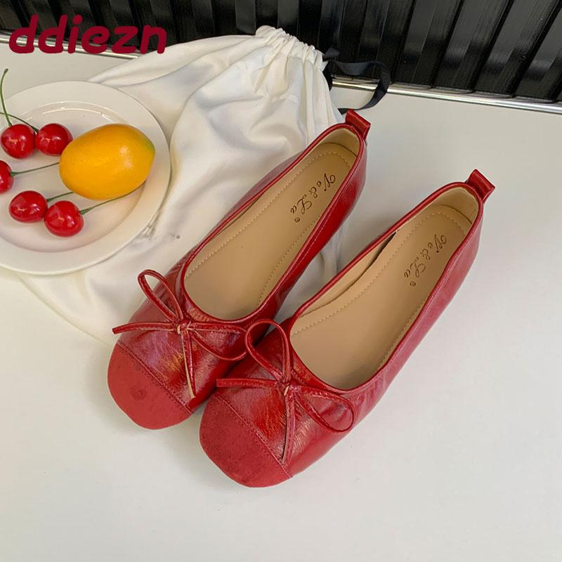 Fashion Footwear With Height Increasing Women Flats Slip On Shoes 2025 New Female Butterfly-Knot Fashion Shallow Ladies Flats With Shoes