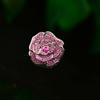 Camellia Brooch: Zircon-Inlaid Luxury Lapel Pin for Women