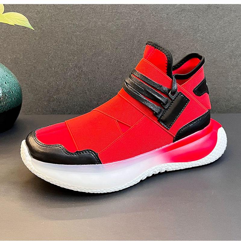 Fashion Luxury Fashion Mix Colors Patchwork  Walking Sneakers For Men Thick Bottom Casual Platform Shoes Flats Loafers Zapatos Hombre