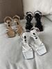 Chertoi Seoul Cross Strap Heel Sandals 3 Colors (Type B)