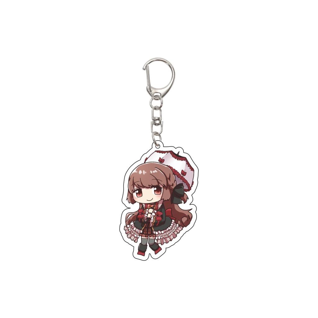 55MM Anime Puella Magi Madok Keychain Kaname Madoka/Akemi Homura/Miki Sayaka Key Chain Acrylic Model Plate Christmas Gifts