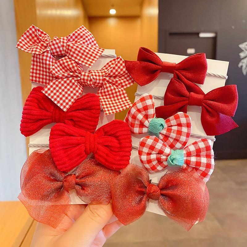Uroczy Zestaw Gumek do Włosów z Kokardkami i Kwiatami Kawaii dla Dzieci Dziewczynek Elastyczne Gumki do Włosów Kokardy Akcesoria Gumka do Włosów Pierścień Sznurek Ozdoba do Włosów