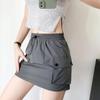 Drawstring Elastic Waist Cargo Skirt for Women Summer Thin Quick-drying Shorts Skirt Slim Street Style Female Clothing Y2k