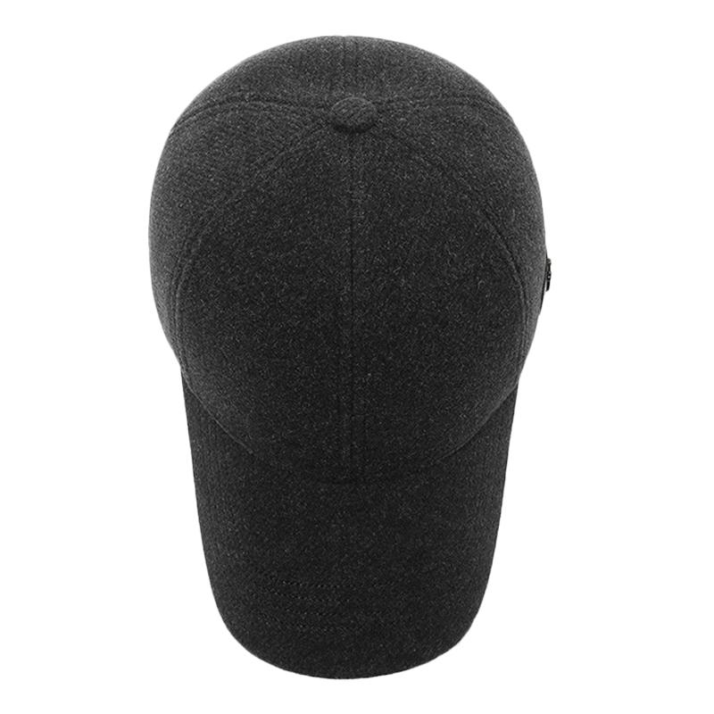 Herbst Winter Baseball Kappe Männer Dicke Warme Baumwolle Kappe Ohr Schutz Kappe Outdoor Mittleren Alters Und Ältere Woolen Hut