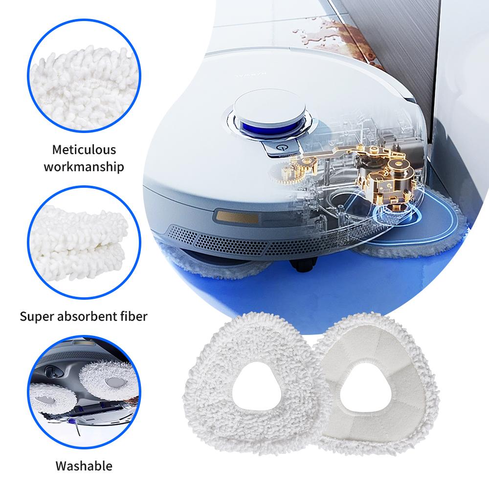 Mop Cloths Part For Narwal J3/ J4 /J5 /J4 Lite/J5X /Freo X Ultra/Freo Z Ultra Vacuum Cleaner Sweeping Robot Mop Pad Accessories