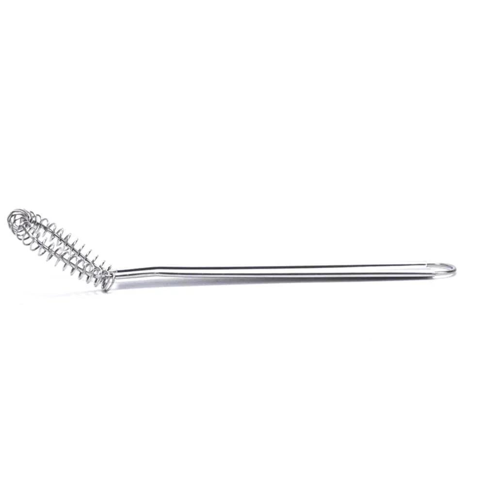 1Pcs Stainless Steel Spring Manual Whisk Egg Beater Handheld Mini Kitchen Egg Stiring Eggs Sauces Mixer Spring Beater