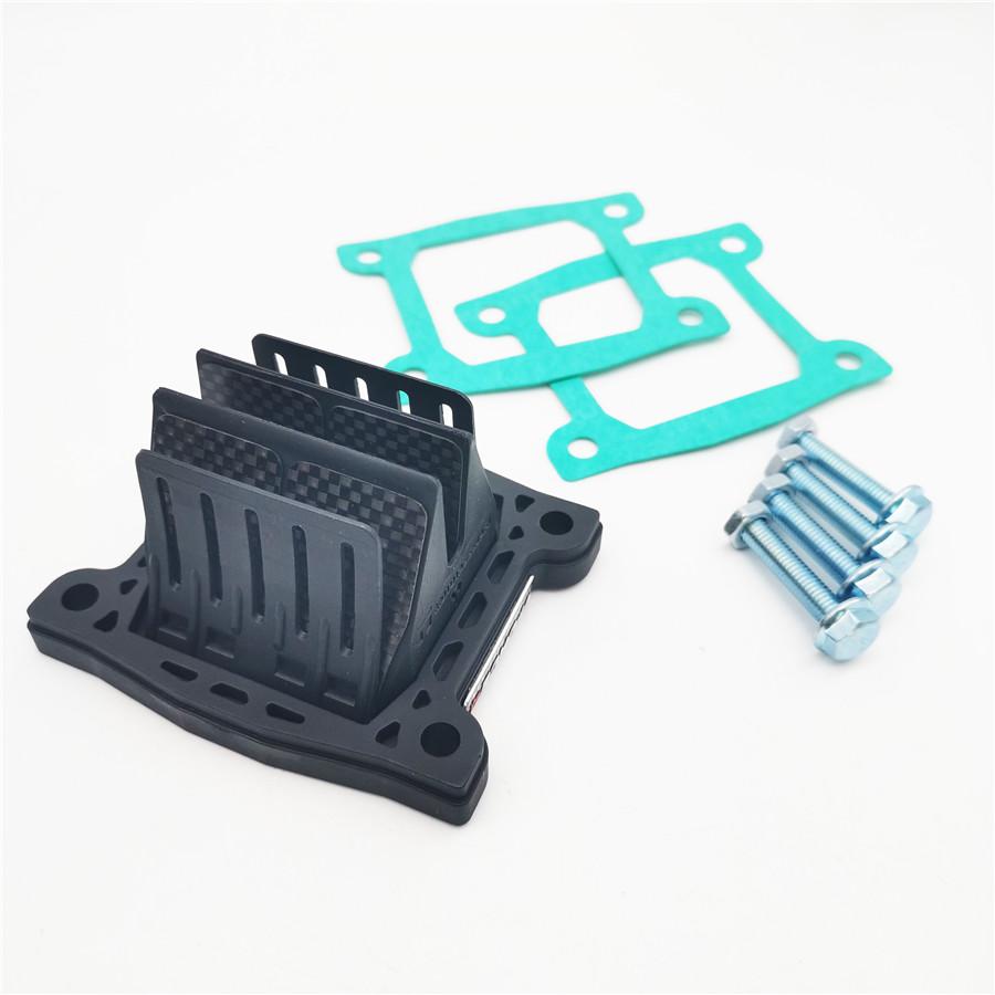 High Quality Intake Reed Valve Carbon Fiber With Bolts Stickers For Yamaha Blaster 200 YFS200 1988 1989 1990 1991