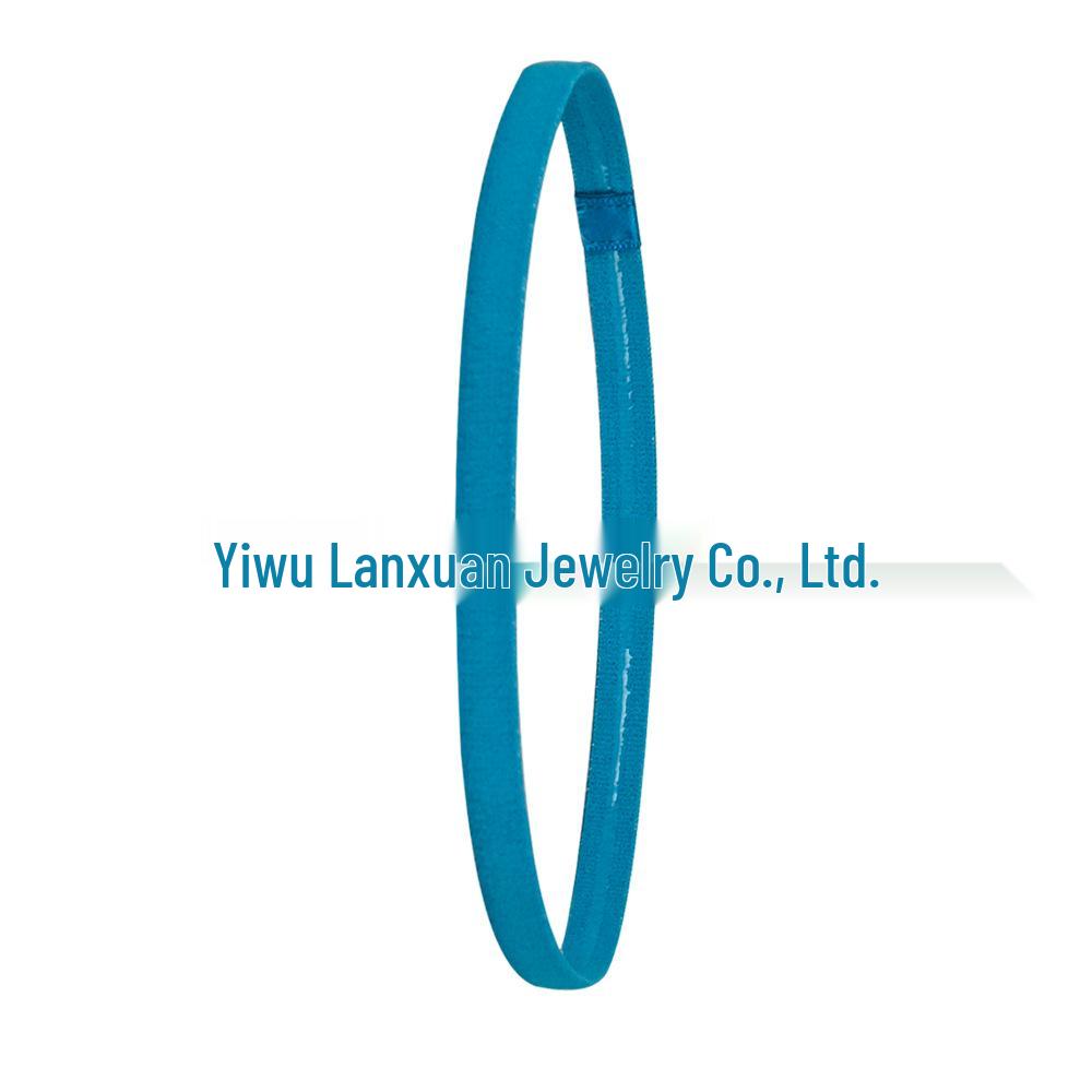 Elastic Candy Color Sports Yoga Headband - Popular European & American Hair Accessory for Running & Football.