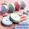 2m Mini Leather Tape Measure: High-Precision Soft Ruler for Bust, Waist, Hip, and Clothing Measurements.