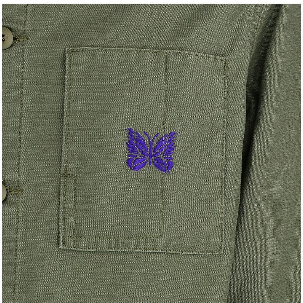 NeedleS Men S JAcket CoverAll BAck SAtin Qv145 A Olive D.n.