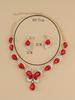 Latest Stylish Design Fancy Wedding Party Crystal Necklace Jewellery Set for Women