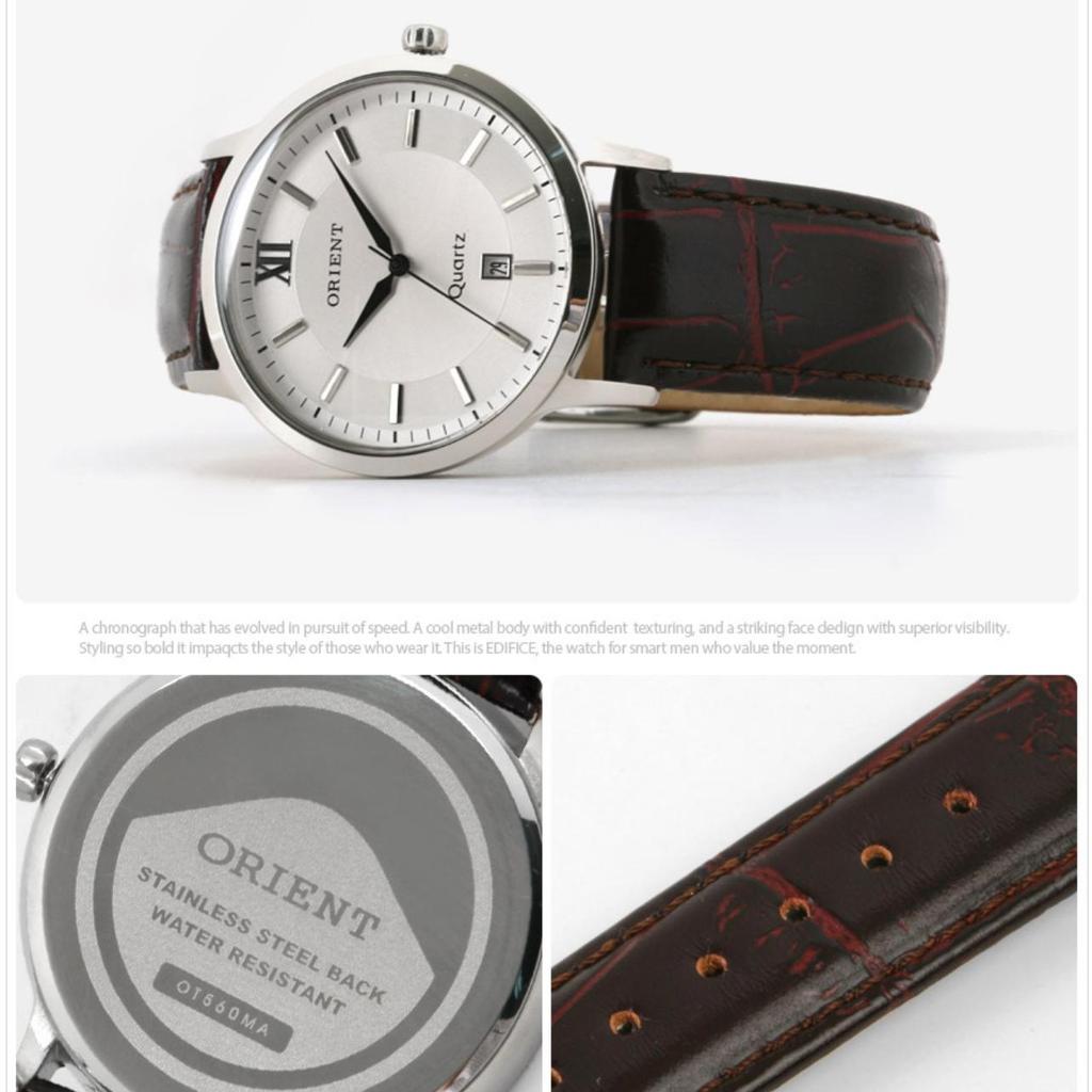[ORIENT] ORIENT Korean Men's/Women's Classic Leather Band Wristwatch OT560MA/OT560FA
