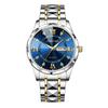 Niche Luminous Waterproof Men's Quartz Watch with Double Calendar and High-End Steel Band