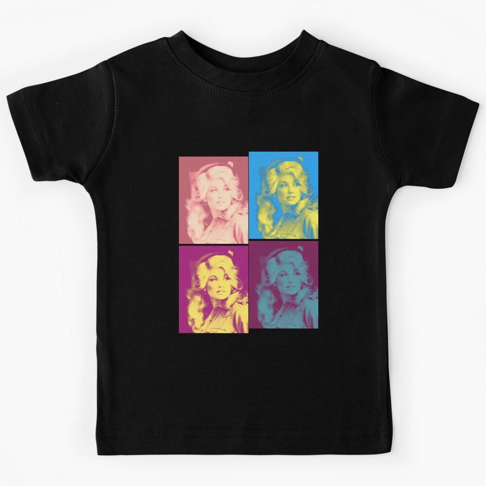 Dolly Parton Four Colors Retro 80S Kids T-Shirt 170