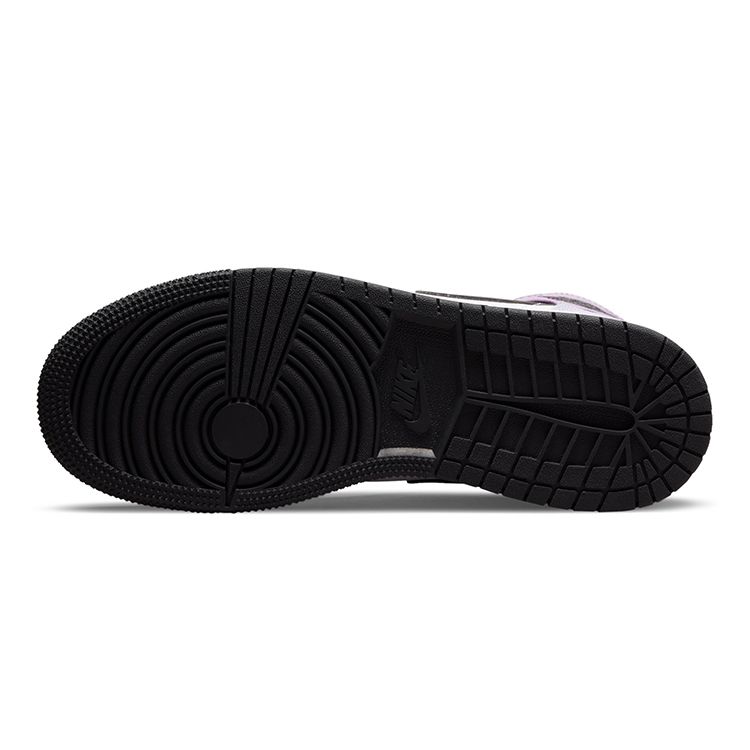 Air Jordan 1 Mid SE GS Zen Master Kids Sneakers White Black Amethyst-Wave DM6216-001