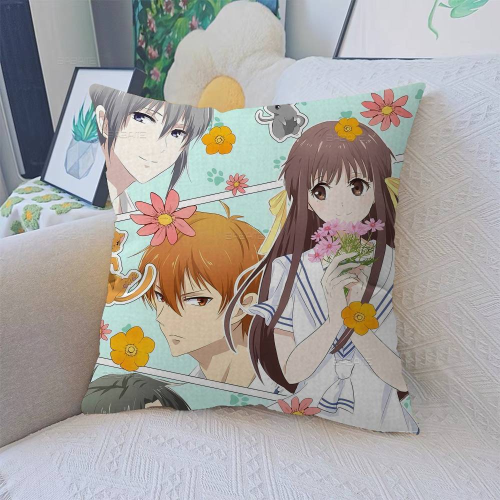 Fruits Basket Anime Pillow Anime Pillow Sofa Bed Head Pillow Cover Cushion Cover 45X45 Cm Fashion