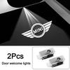 For Mini DF01Led HD Car Door Logo Welcome Light Projector Lamps Accessories For MINI Cooper S Works JCW R55 R56 R50 R53 R60 R61 F54 F55 F56.