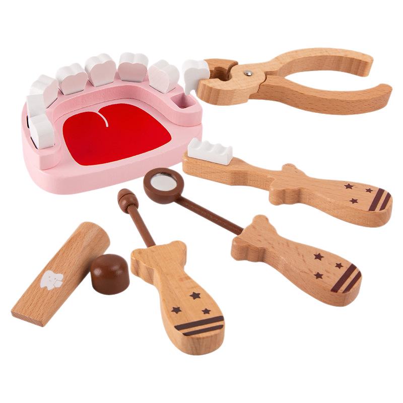 Kids' Dental Role-Play Set: Brushing & Tooth Extraction Educational Toy for Aspiring Little Doctors