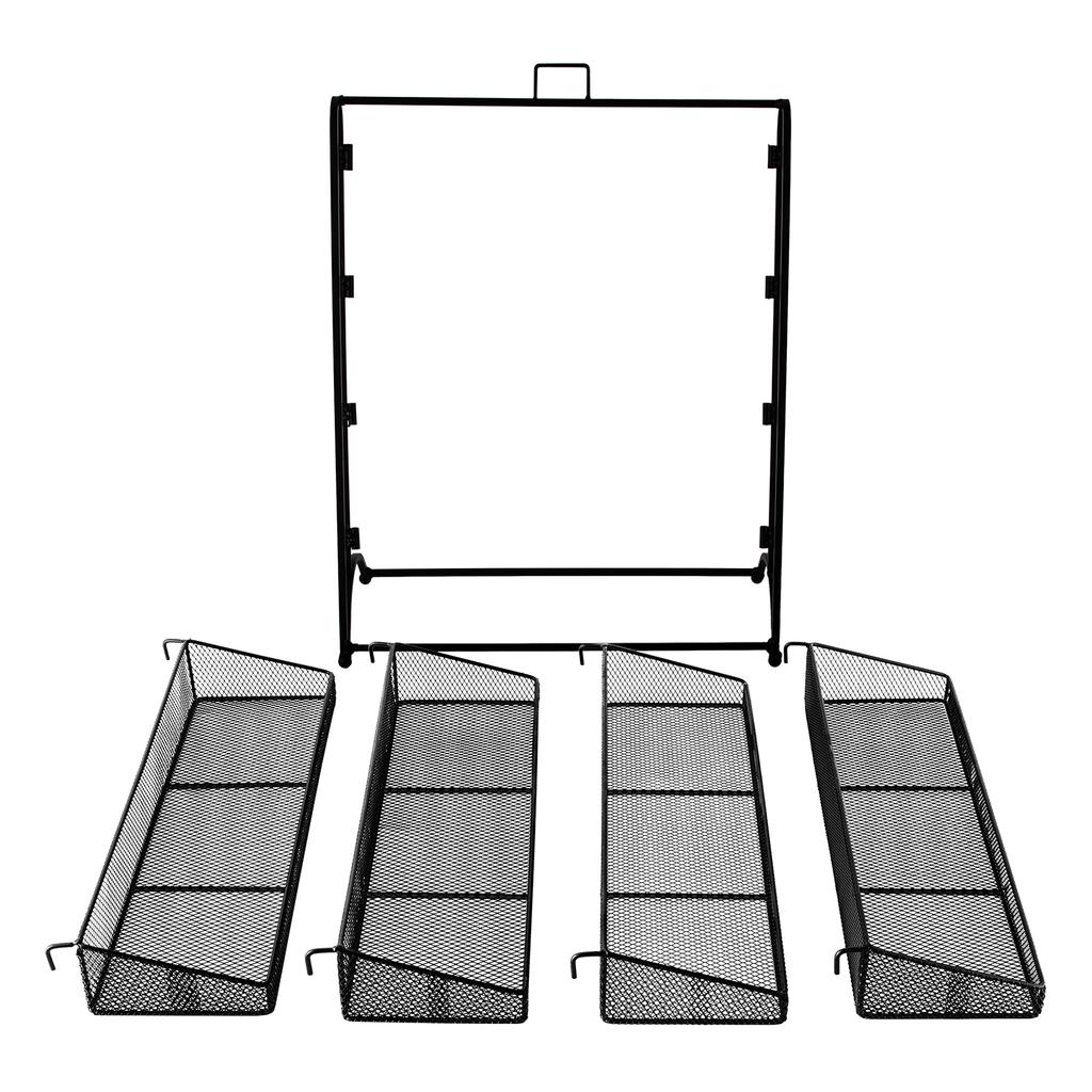 4 Tier Candy Display Rack,Snack Rack Display Stand,Chip Rack Display Stand,Merchandise & Snack Display Stand,Snack Holder