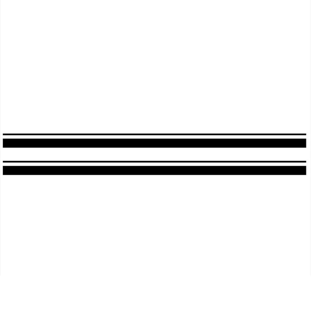 2pcs Stripe Car Decal Graphic   Waterproof Self Adhesive Removable Racing Automotive Door Body Sticker
