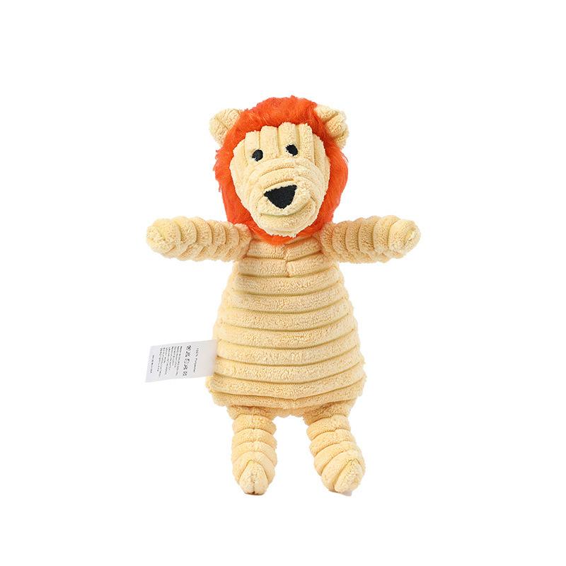 

Explosive pet dog dog sound toy creative weaving sika deer bite-resistant sound molar plush dog toy One Size львиный