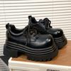 2025 Spring Women JK Mary Jane Shoes Fashion Lace Up Shoes Vintage Platform Elegant Thick Heel Shoes