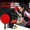 Table Tennis Racket 2 Rackets & 3 Balls Table Tennis Paddles Professional 2 Player Ping Pong Set for Beginners Training Game