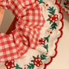 Elastici per Capelli Ricamati per Donna Fasce per Capelli e Braccialetti in Pizzo Dolci Accessori per Capelli Scrunchies Grandi